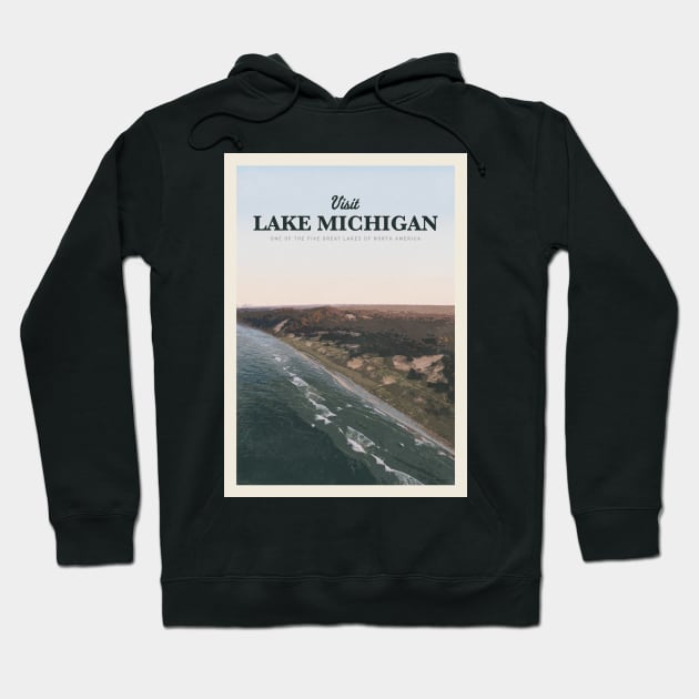 Visit Lake Michigan Hoodie by Mercury Club